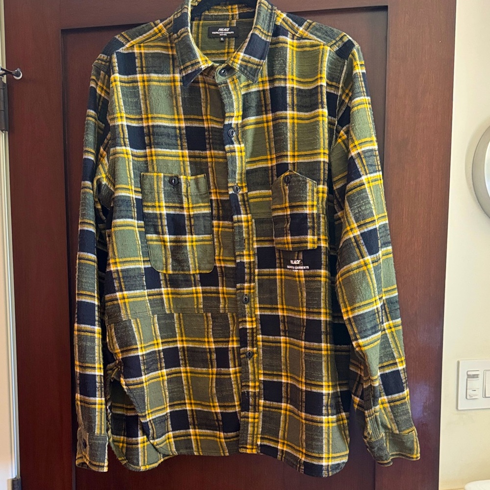 Palace Engineered Garments New York green/black and yellow plaid excellent cond